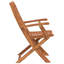 Solid Wood Garden Chair With Cushion Folding Chair Set