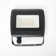 Adetoun Black 12cm H Integrated LED Outdoor Flush Mount