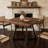 Vintage Square Dining Table, Classic Design With Industrial Metal Frame For Modern And Rustic Decor-1501510539