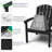 Set of 4 Stackable Adirondack Chairs – HDPE Outdoor Patio Seating, All-Weather Durable Design with Space-Saving Storage and Comfort Backrest-1582393273