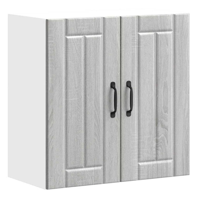 vidaXL Kitchen Wall Cabinet Engineered Wood, 23.6in H x 23.6in W x 12.2in D, Concrete Gray