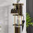 Nut-Brown Modern Solid wood + Metal Rotating Bookshelf