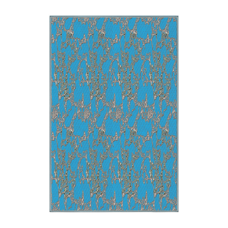 Tapis bleu ciel, Rectangle 5 pi x 7 pi