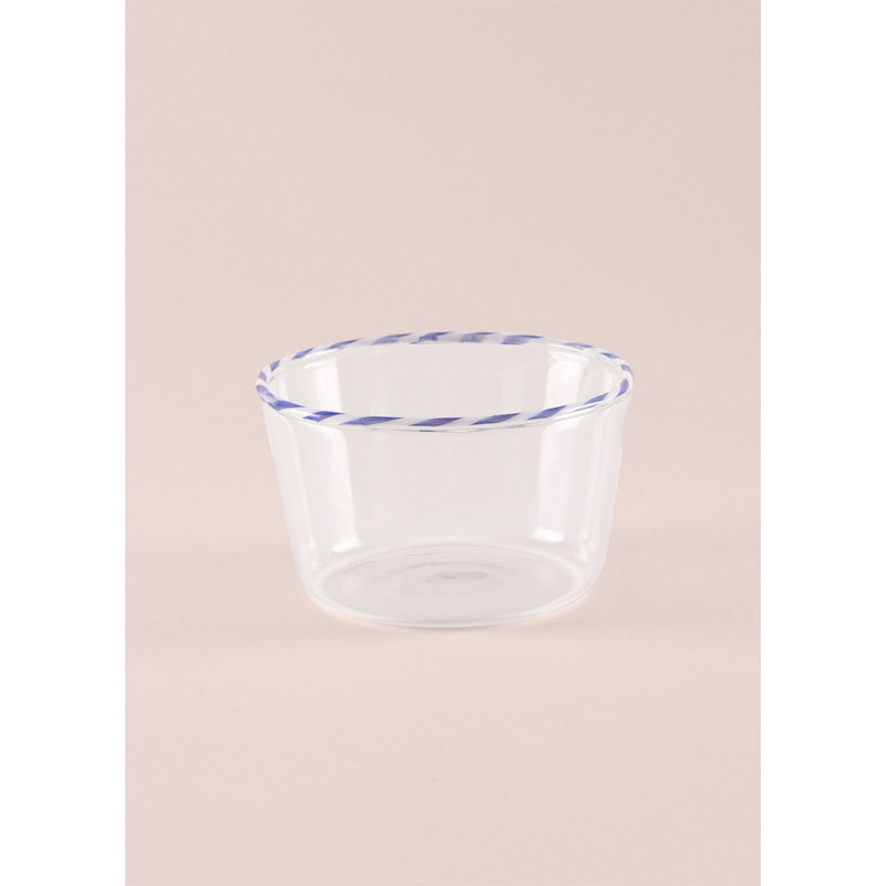 Elegant 100% Glass Bowl, 3.1 x 3.1 x 2.0 inches | 5.1 fl oz Capacity, Dishwasher Safe | Stunning Blue Color, Perfect for Serving Snacks & Desserts, Ideal for Home Decor & Entertaining Guests