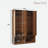 Farmhouse Widen Hall Tree With 4 Rattan Doors, Seating Bench, 6 Hooks And Shoe Cabinet-1153896117