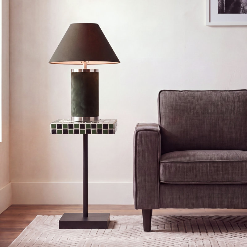 Table d'appoint Baela Satomi, Vert foncé / Noir