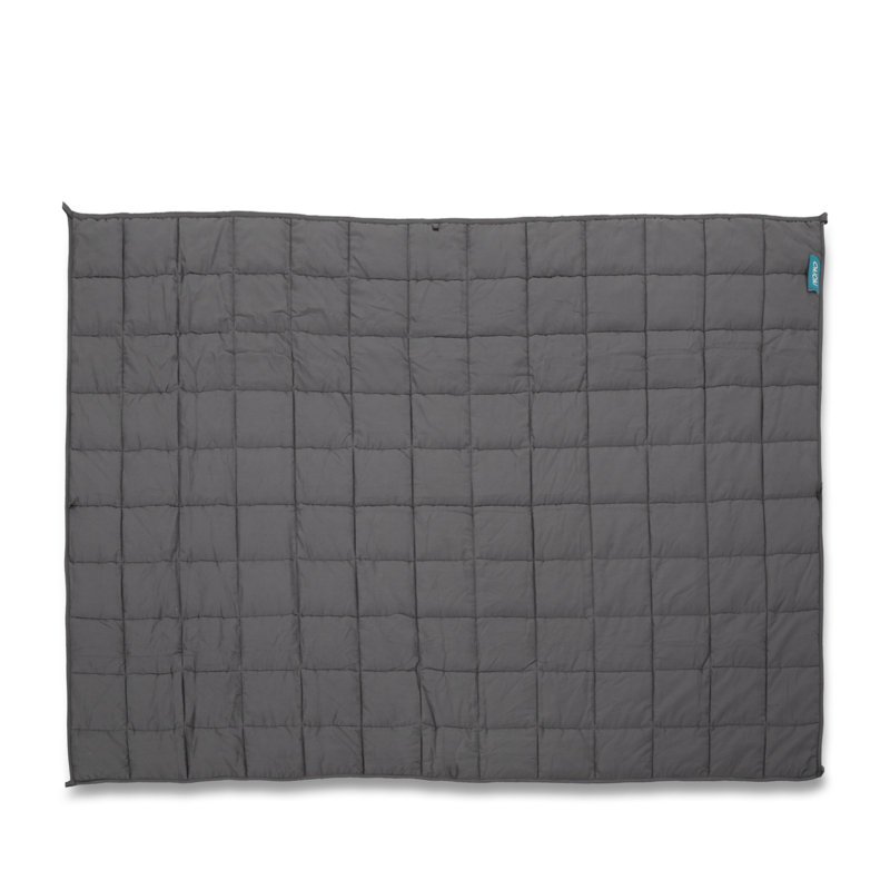 Couverture lestée 20 lb, coton 60 x 80 multicouches, gris foncé, Gris