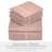6 Piece Ultra Soft Double Brushed Microfiber Sheet Set, Cooling Sheets with Extra Deep Pockets - Machine Washable-102691449-102691422