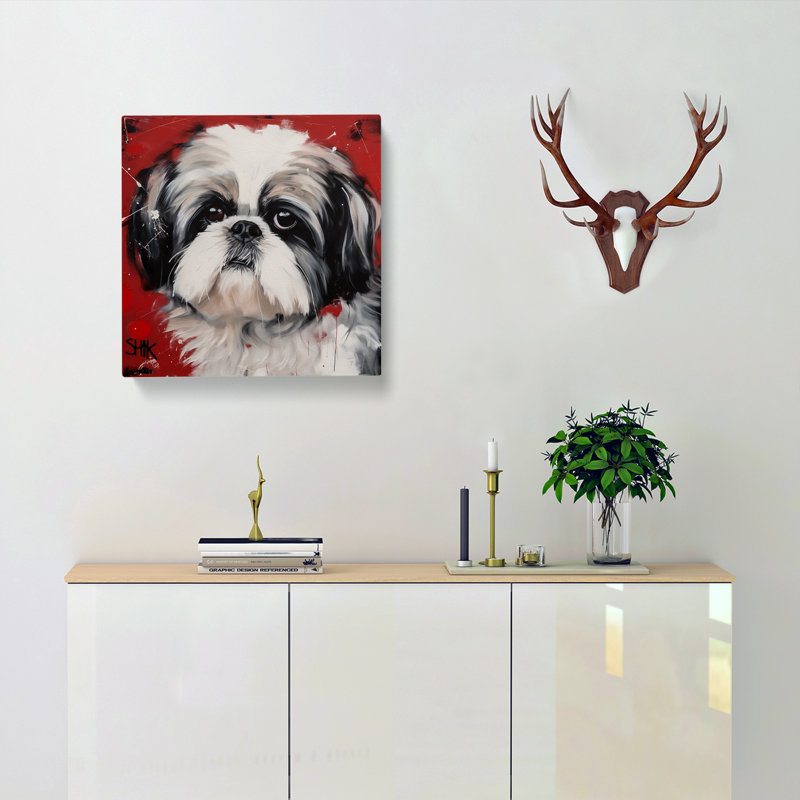Shih Tzu Constructivism No.3 - Wrapped Canvas, 35cm H x 35cm W x 3cm D