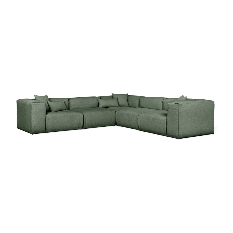 Canapé modulaire de coin 5 pièces Nest, Boucle de pin