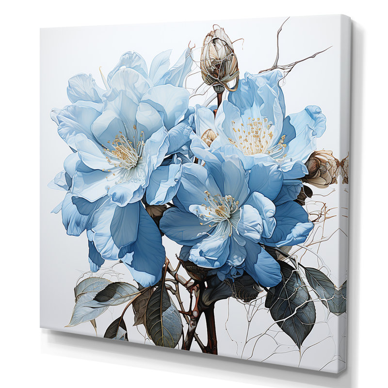 Un bouquet de rhododendrons II, Toile tendue, H 24 po x l 24 po