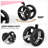 4 Wheel Folding Pet Stroller, Foldable Dog Jogger Stroller with Adjustable Canopy and Mesh Window-107312775