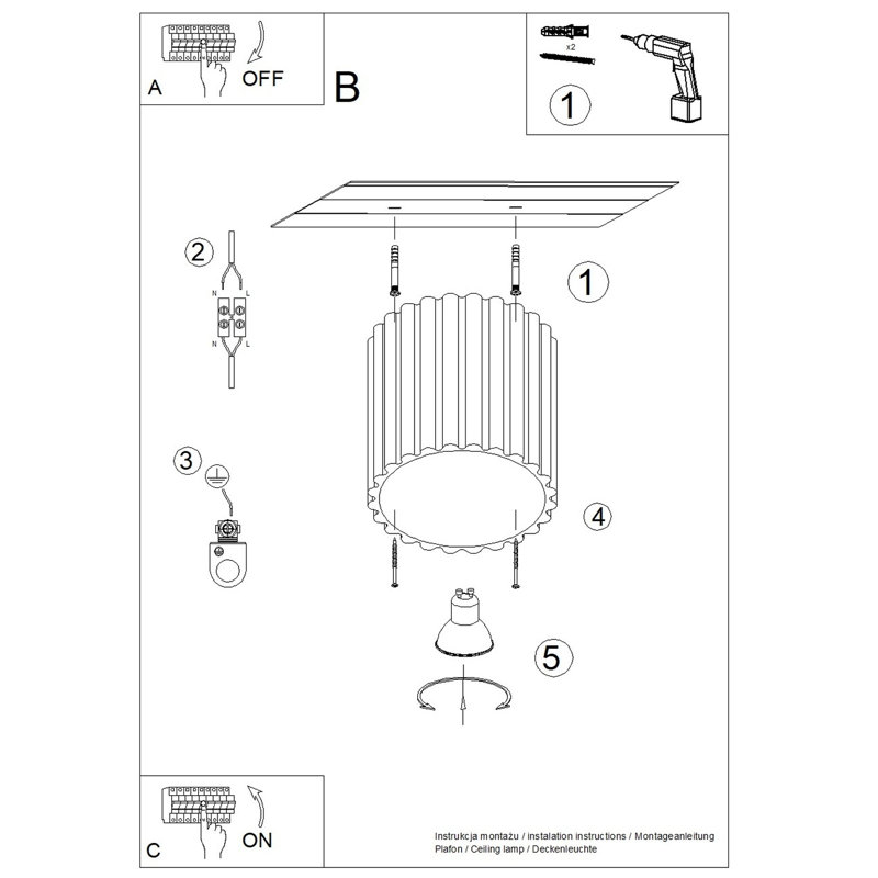 Aura Aluminium Flush Mount, Beige, 10x10x10 cm, 1 Light