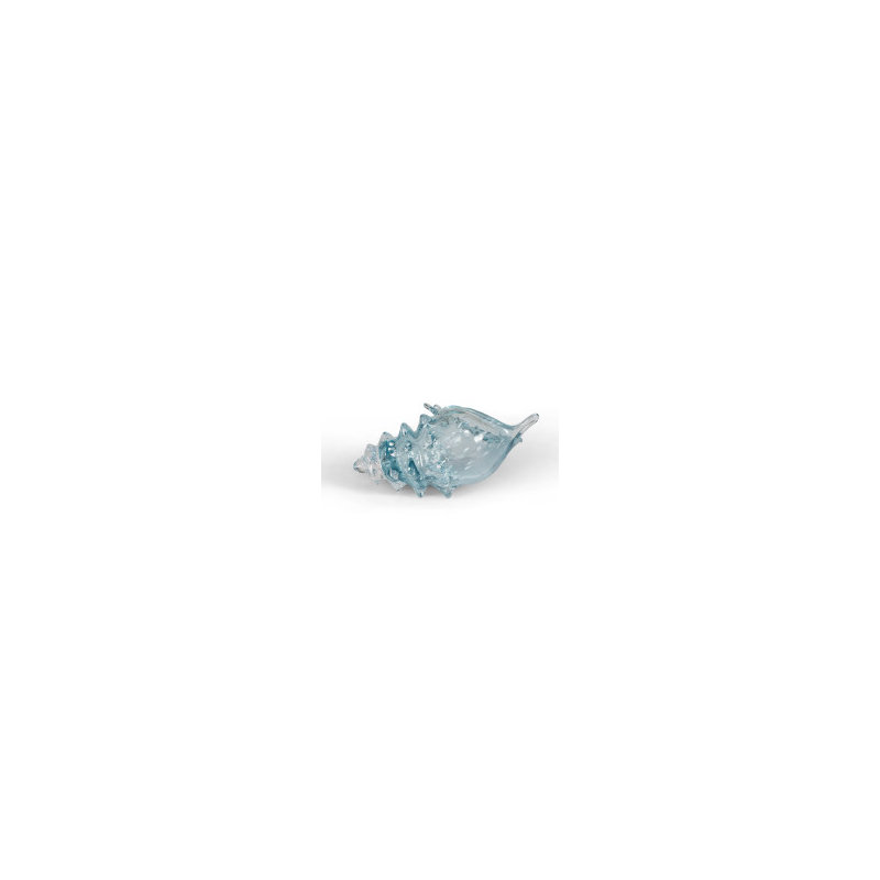Lagoon Glass Seashell, Aqua