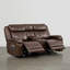 Canapé inclinable électrique en cuir véritable Zachery avec console multifonctionnelle-1631181286-1631181292