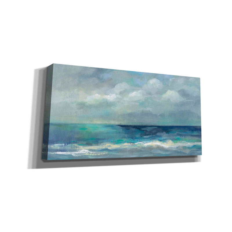«Clouds and Sea» par Silvia Vassileva, art mural sur toile, H 20 po x l 40 po x P 1,5 po
