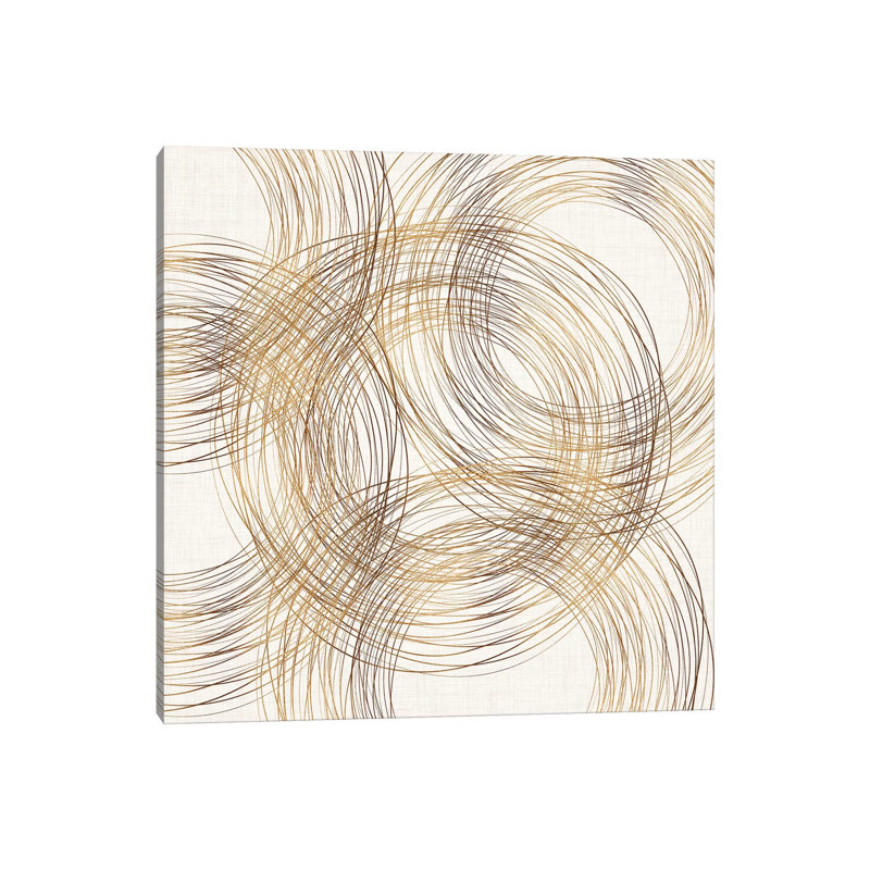 Metallic Copper Rings - Wrapped Canvas Print, 30.48 cm H x 30.48 cm W