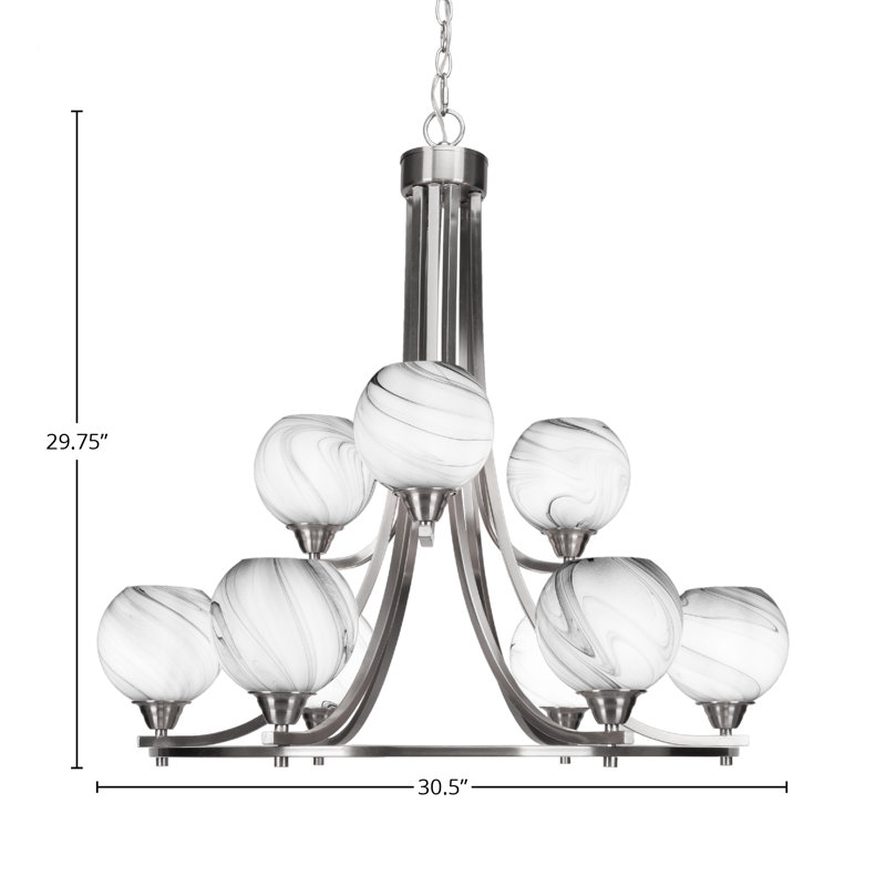 Lustre 9 lumières Coyte