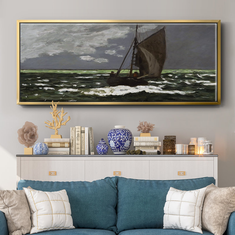 Stormy Seascape, 1867 - toile encadrée, H 24 po x l 60 po