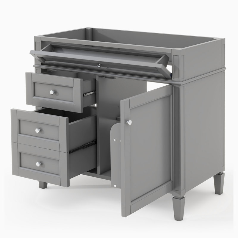 Base de meuble-lavabo simple 35,00 po seulement, Gris