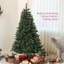 Arbre de Noël artificiel 6 pi, arbre de Noël avec 1000 pointes de branches, ouverture automatique, décoration des Fêtes avec base en acier pour bureau à domicile-117671869