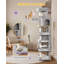 Cat Tree for Indoor Cats, Large Tall Cat Tower, Multi-Level Cats House with Condo, 8 Scratching Posts, Hammock, 4 Pom Poms-1526342313-1526342311