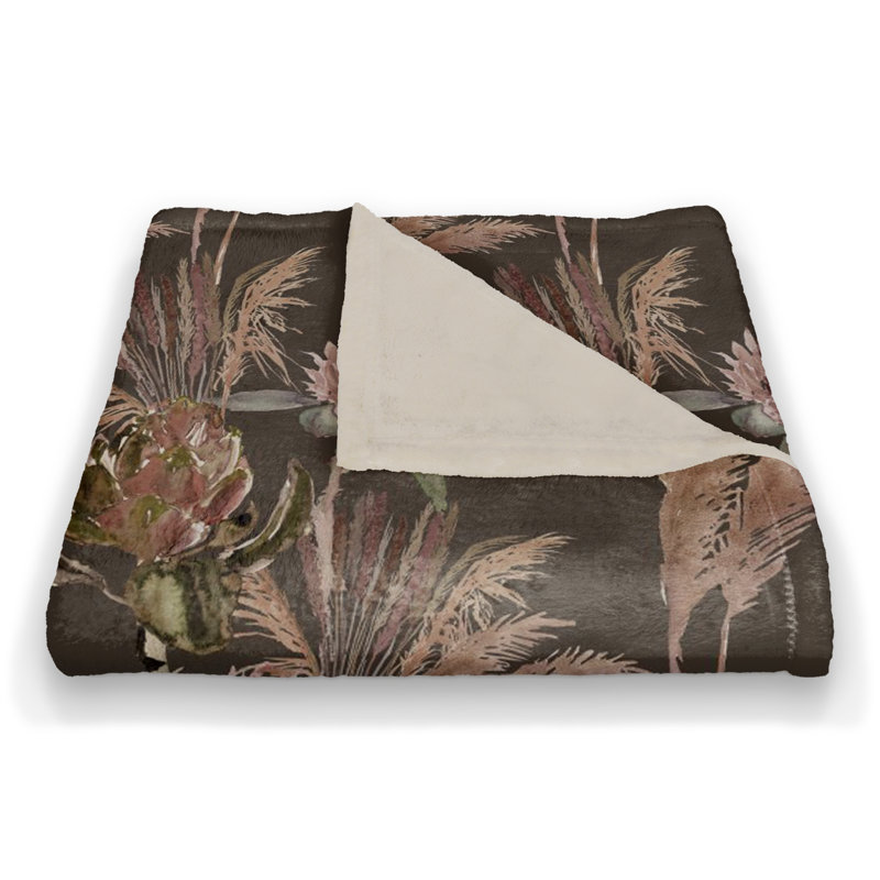 Hand Woven Throw Blanket, Charcoal