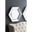 Miroir mural hexagonal, miroir décoratif
