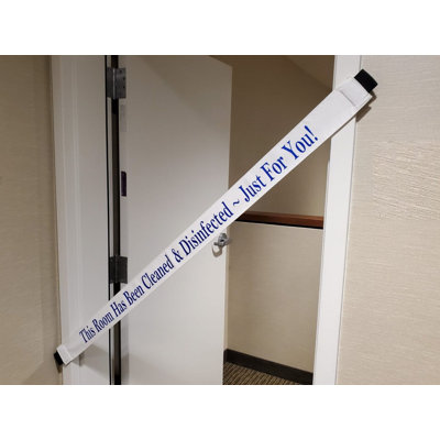This Room Has Been Cleaned and DisinfectedJust For You