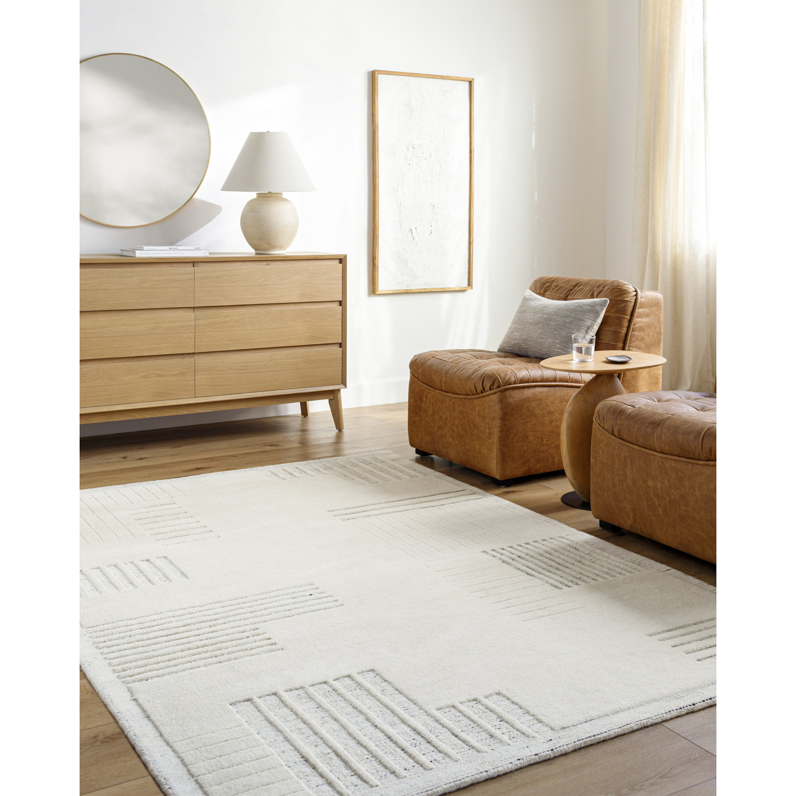 Ronaldo Hand-Loomed Abstract Area Rug, Rectangle 8' x 10'