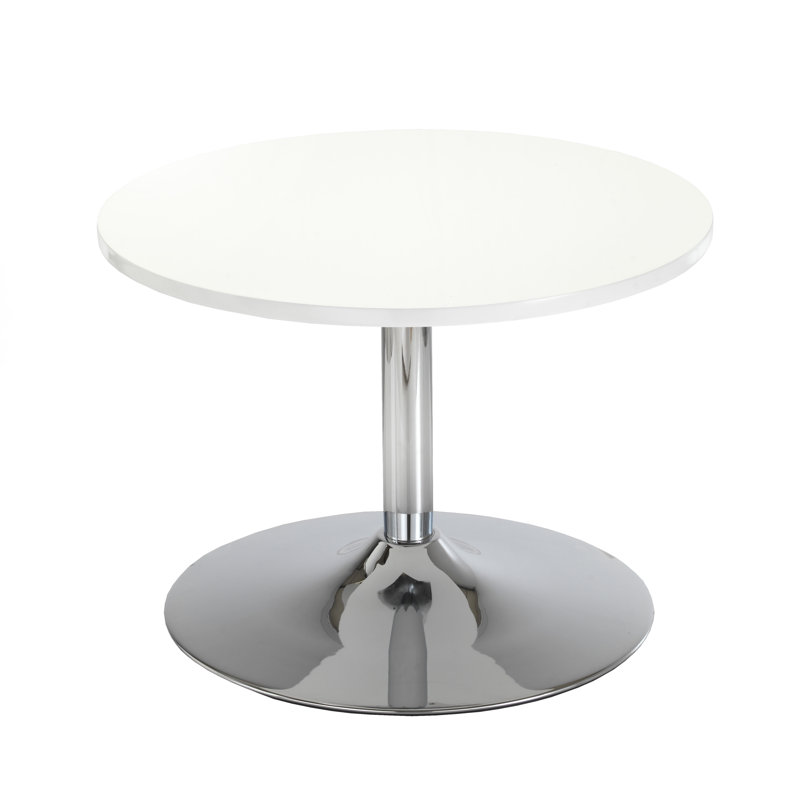 60cm Circle Conference Table, White