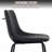 Modern Faux Leather Counter Stool With Low Back Sled Base Footrest-1403984293-1403984292