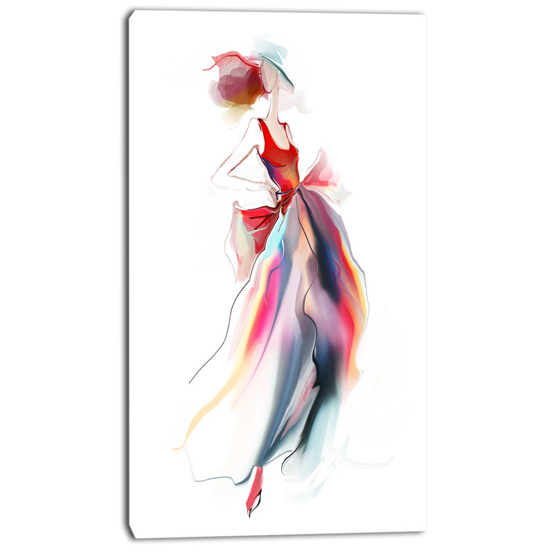 « rétro mode, impression sur toile », reproduction d’art sur toile, H 40 po x l 20 po x P 1po