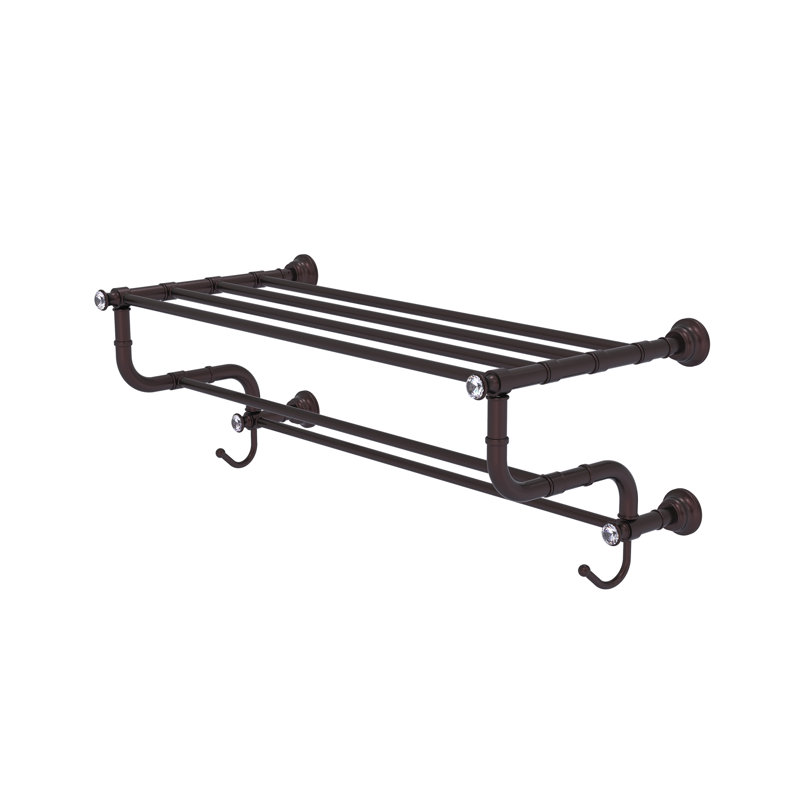 Porte-serviettes mural Freyja, Bronze antique, H 10,6 po x l 26 po x P 12,5 po