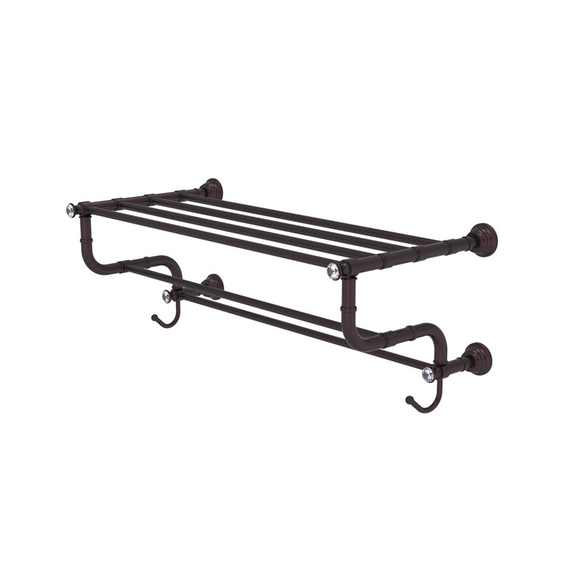 Porte-serviettes mural Freyja, H 10,6 po x l 26 po x P 12,5 po, Bronze antique