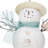 7" Coastal Snowman Ornaments