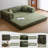 79" Convertible Sofa Bed 5 in 1 Folding Boneless Couch with Armrests Floor Modular Sectional Sofa with 2 Pillow for Living Room Bedroom Studio Compression Sofa in Box Non Assembly Green-1509996573