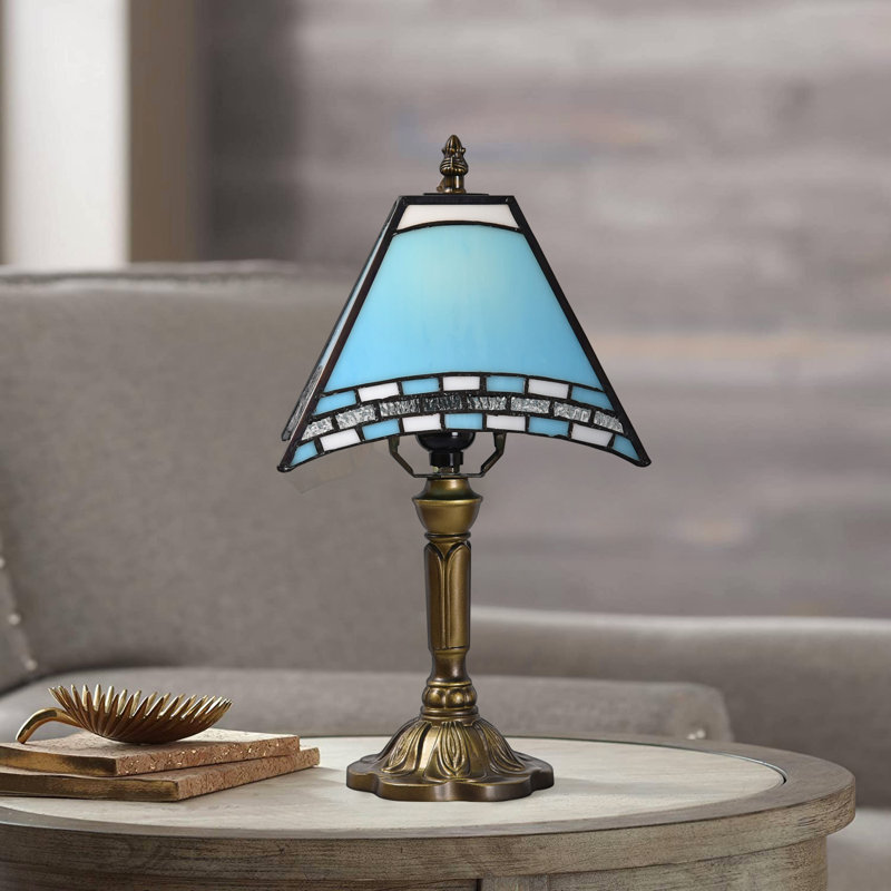 Pressley Table Lamp Pressley Lamps Bedside Lamps Stained Glass Lamps For Bedrooms Antique Bronze Bedroom Nightstand Home Decor Comes With 1 LED Bulb