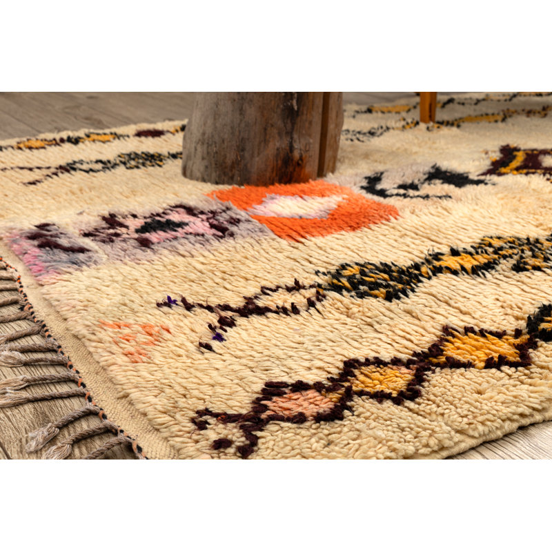 Balictar Moroccan Wool Hand Loomed 140cm X 185cm Area Rug