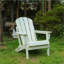 Chaise Adirondack pliante en PEHD avec porte-gobelet double - Chaise Adirondack en composite avec texture bois-780130037