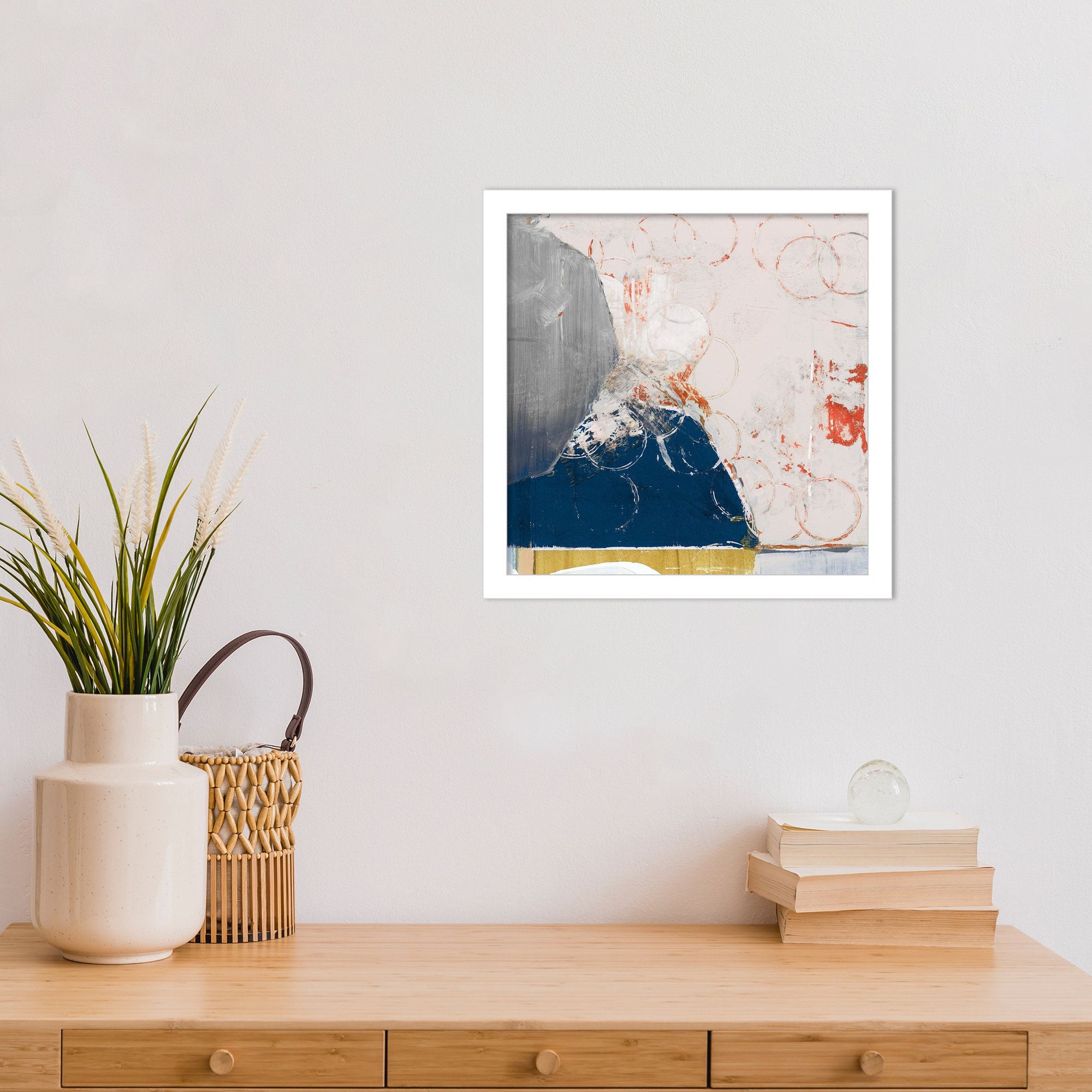 Beautiful Mess II by Gilpin Wood Framed Wall Art Print, 13" H x 13" W, White
