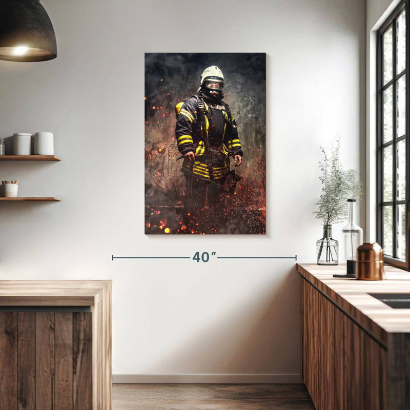 Mission de secours des pompiers, H 39 po x l 26 po