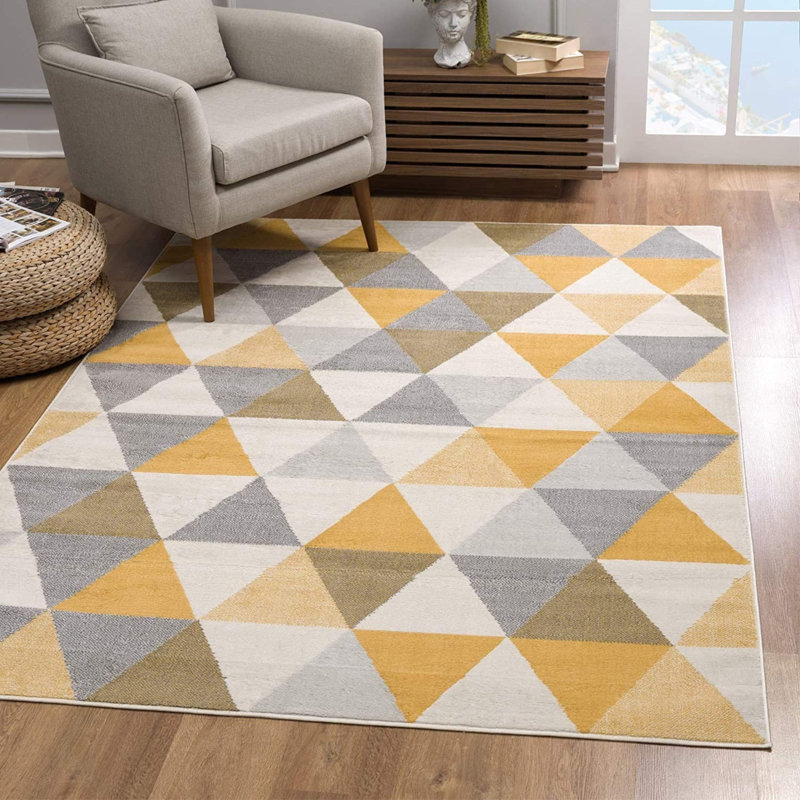 Geometric Indoor Rug, Runner 2'3" x 8'