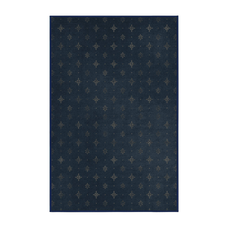Tapis gris moderne et contemporain lavable à la machine Tribeca, 2x4