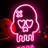 11.4" Skull with Scar Led Neon Sign