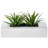 4.1 " H Faux Onion Grass in Solid Wood Planter