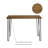 Rankin Woodgrain Desk with Hairpin Legs-68462420