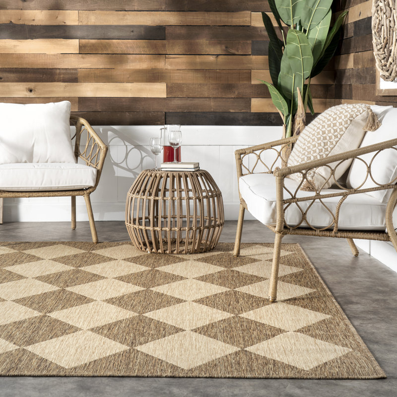 Tapis intérieur / extérieur Cape Trellis, Carré 6 pi 7 po
