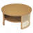 2-Tiered Round  Coffee Table With Storage