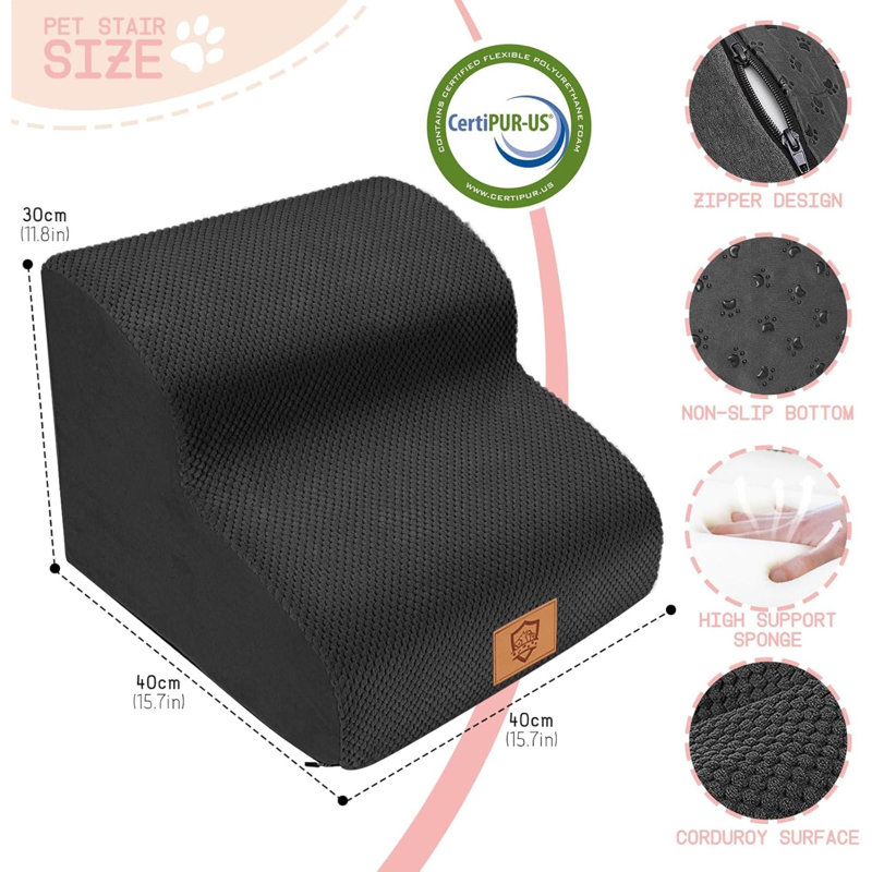 Fabric Floor Cushion, Dark Grey